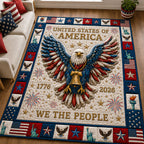 We The People USA area rug in a living room
