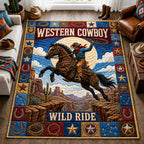 Western Cowboy Legacy area rug in a living room