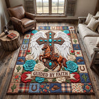 Western Grace area rug in a living room