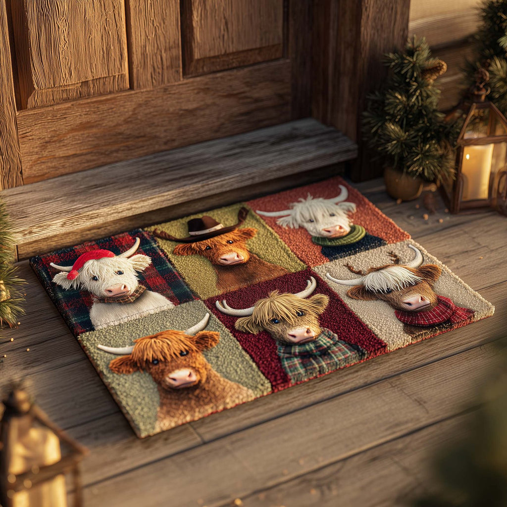 Western Party Quilted Doormat - Nature Design | Printed Welcome Doormat