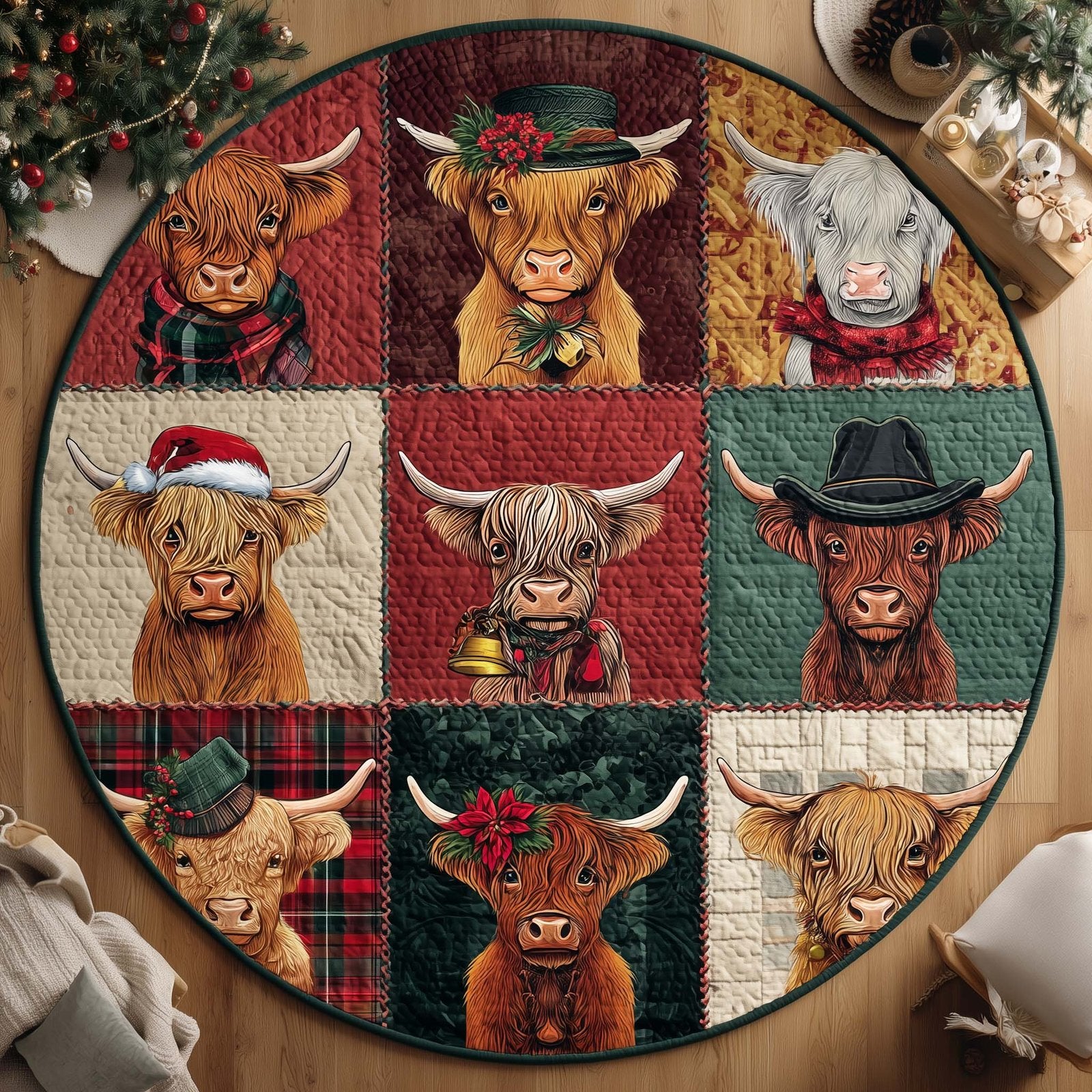 Western Party Round Mat Rug - Nature Design | Serene Home Decor
