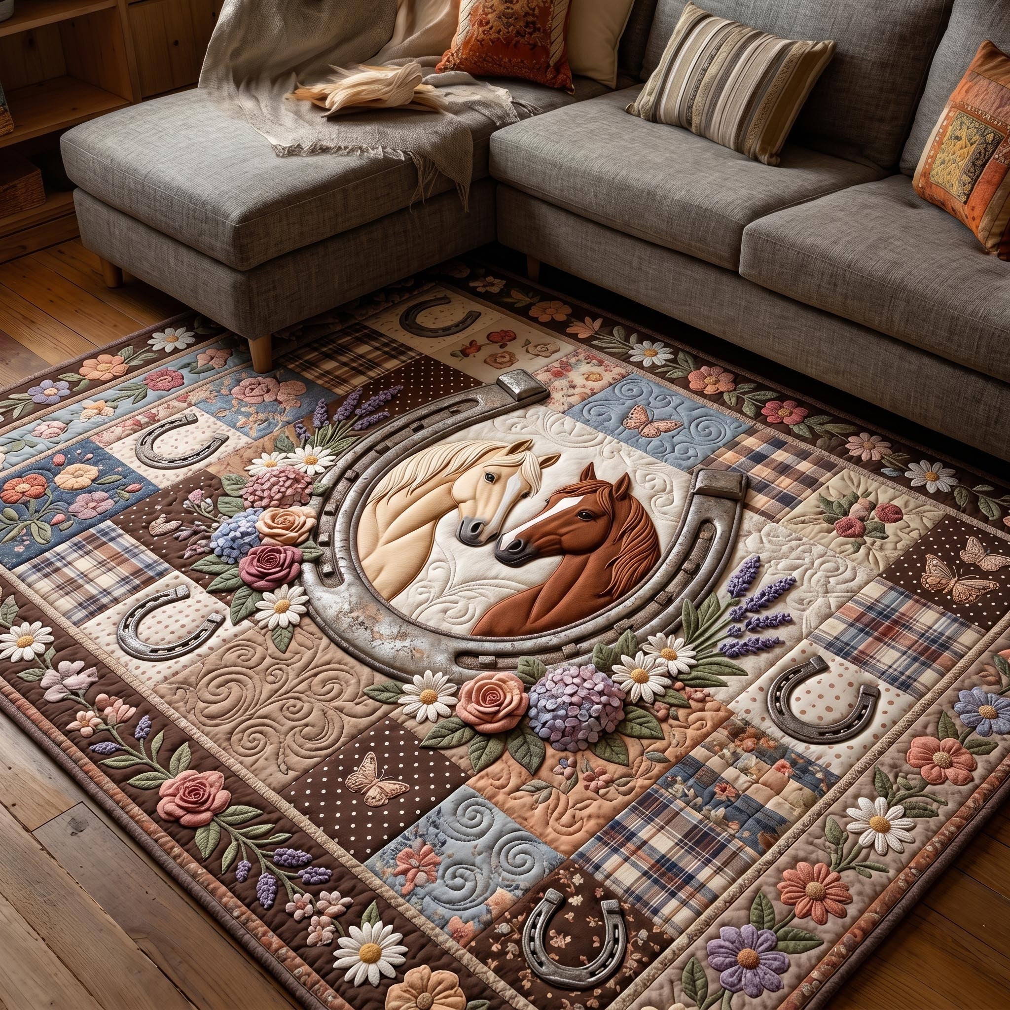 Western Soul area rug in a living room