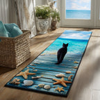 Whimsical Cat Runner Rug - Cute Pet Design | Animal Printed Runner Rug