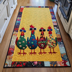 Whimsical Chicken Runner Rug - Nature Design | Serene Runner Rug