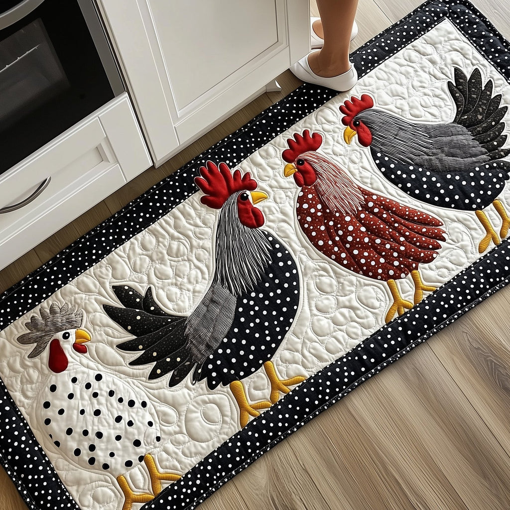 Whimsical Chickens Runner Rug - Nature Design | Serene Runner Rug