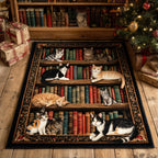 Whisker Tales area rug in a living room