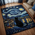Whiskered Companion area rug in a living room