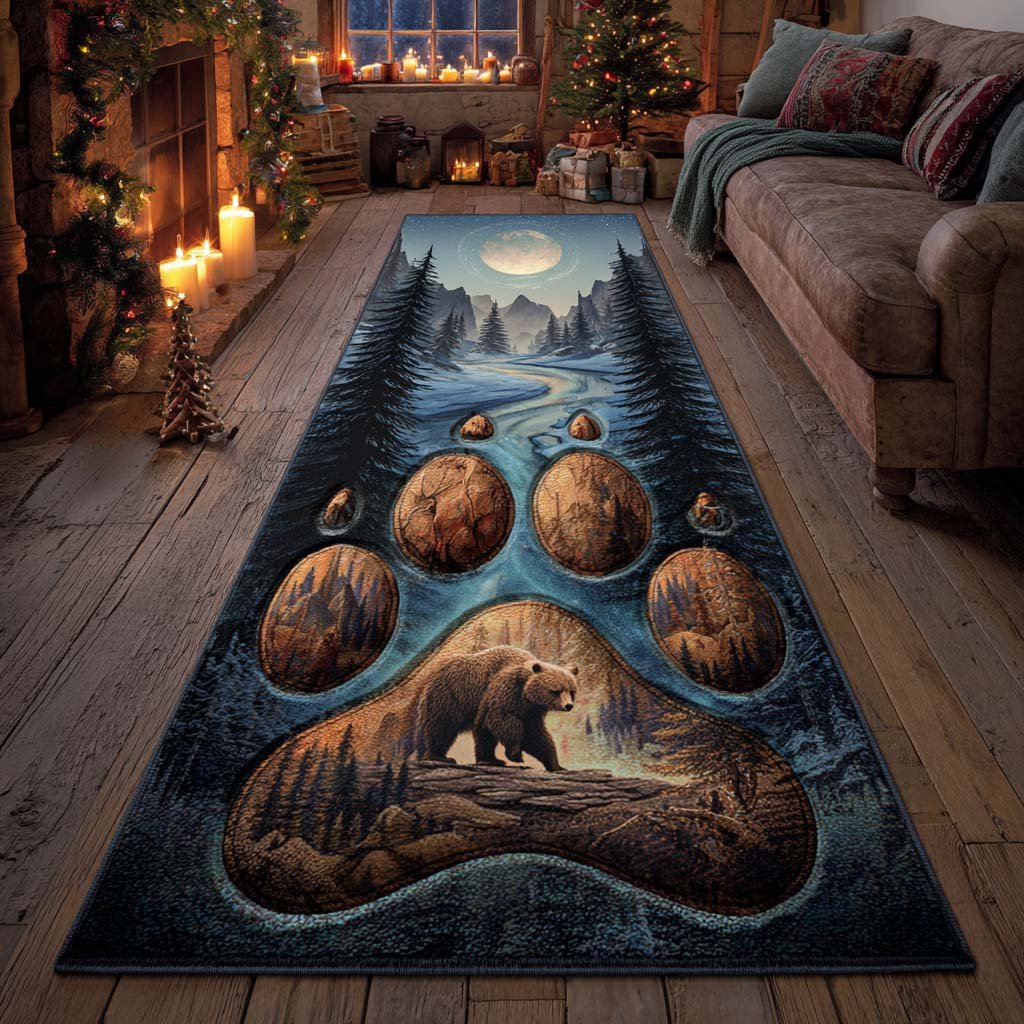 Whisper Trail Runner Carpet Runner Rug - Cute Pet Design | Animal Printed Runner Rug