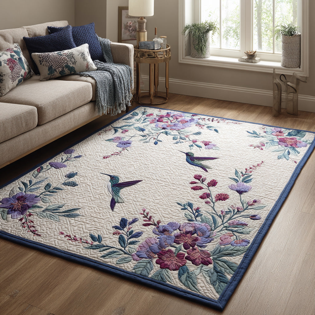Whispering Wings area rug in a living room
