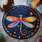 Whispering Wings Round Mat Rug - Nature Design | Serene Home Decor