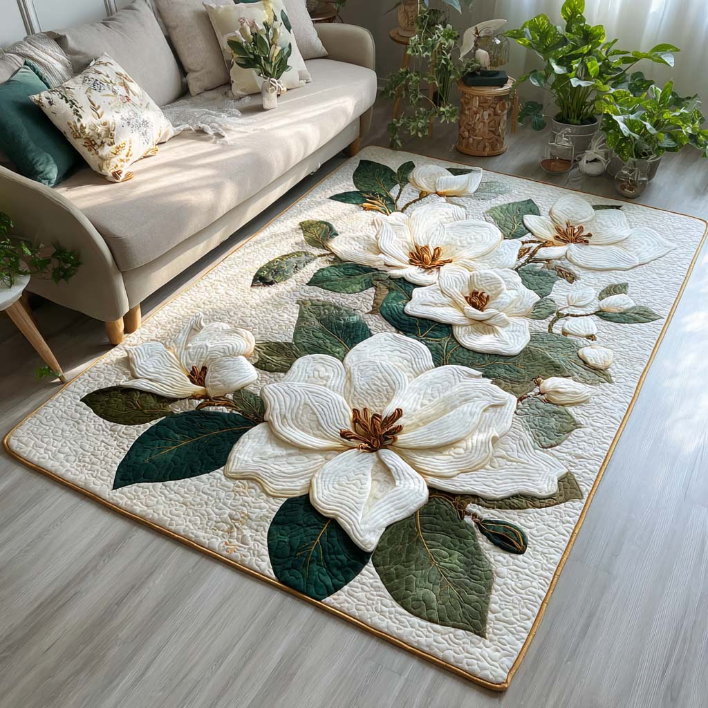 White Grace area rug in a living room