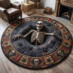 Wicked Hollow (Design 2) Round Mat Rug - washable non-slip printed rug