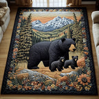 Wild Family area rug in a living room