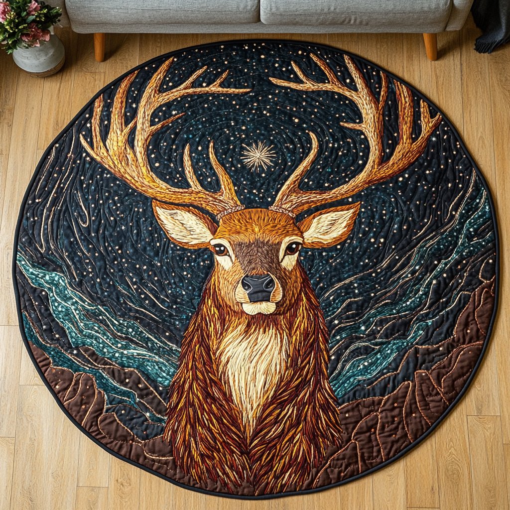 Wild Grace Round Mat Rug - Nature Design | Serene Home Decor