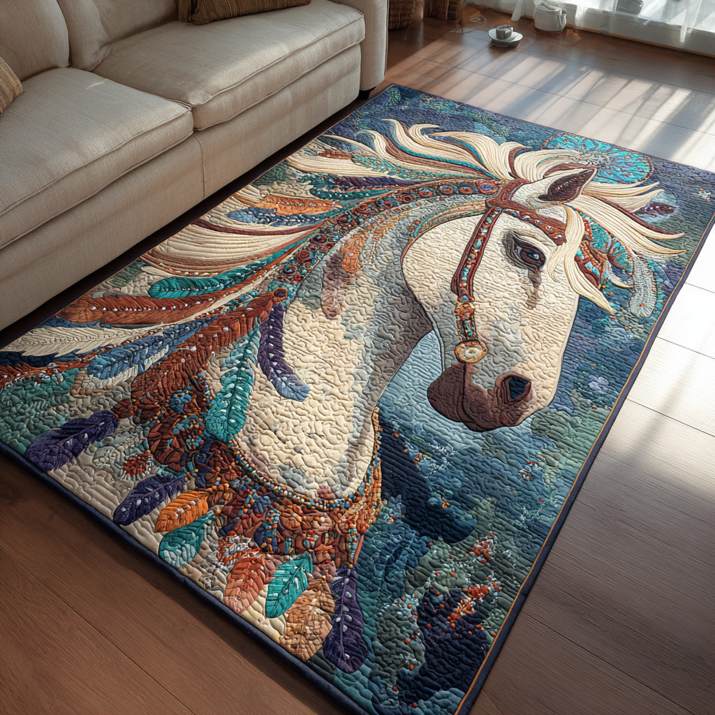 Wild Mane area rug in a living room