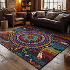 Wild Mesa Spirit area rug in a living room