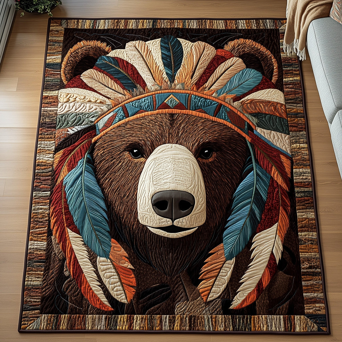 Wild Spirit area rug in a living room