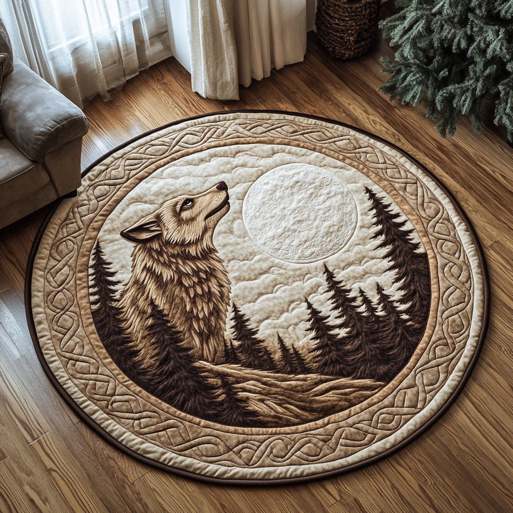 Wild Spirit Round Mat Rug - Nature Design | Serene Home Decor
