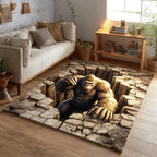 Wild Tracker area rug in a living room