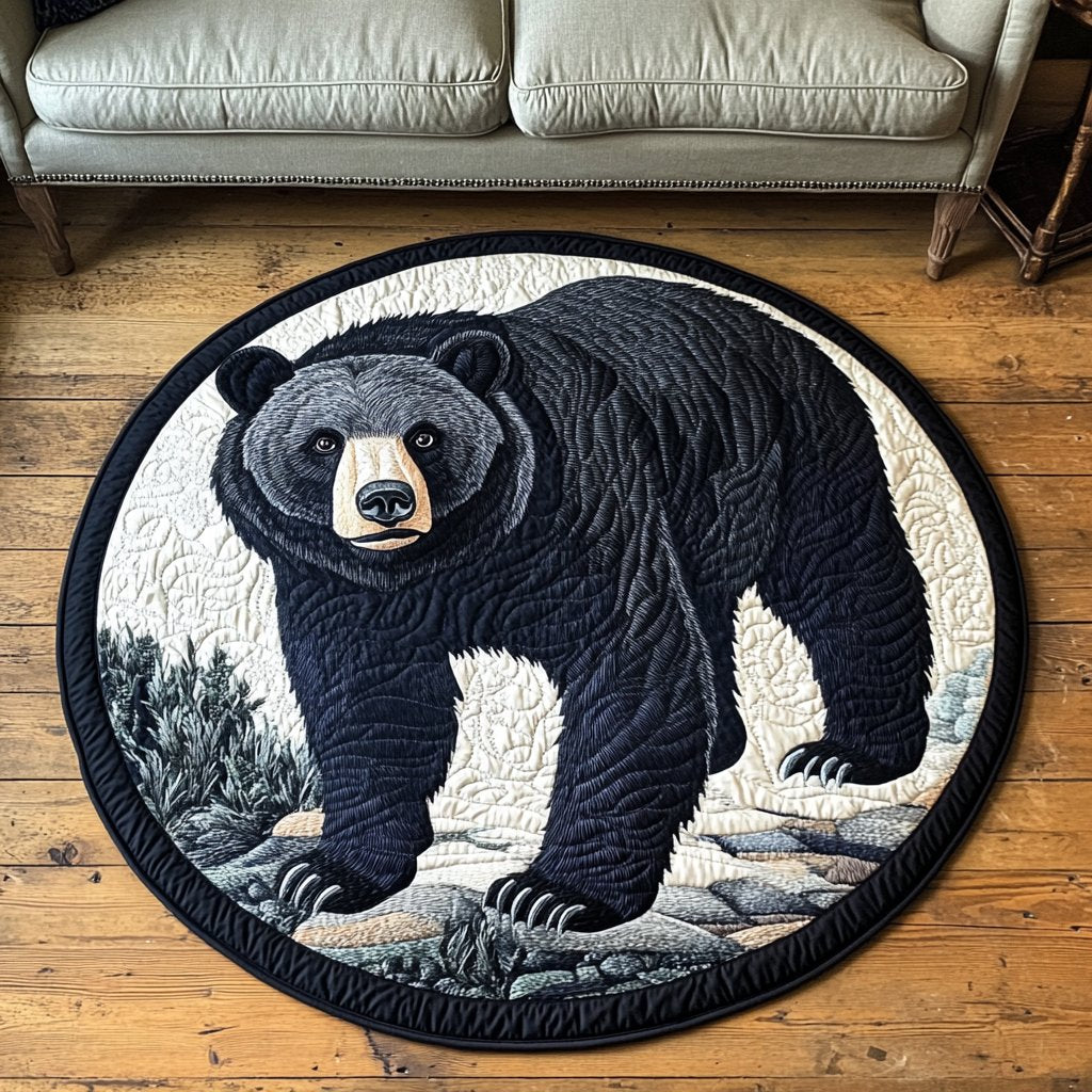 Wild Tracks Round Mat Rug - Nature Design | Serene Home Decor