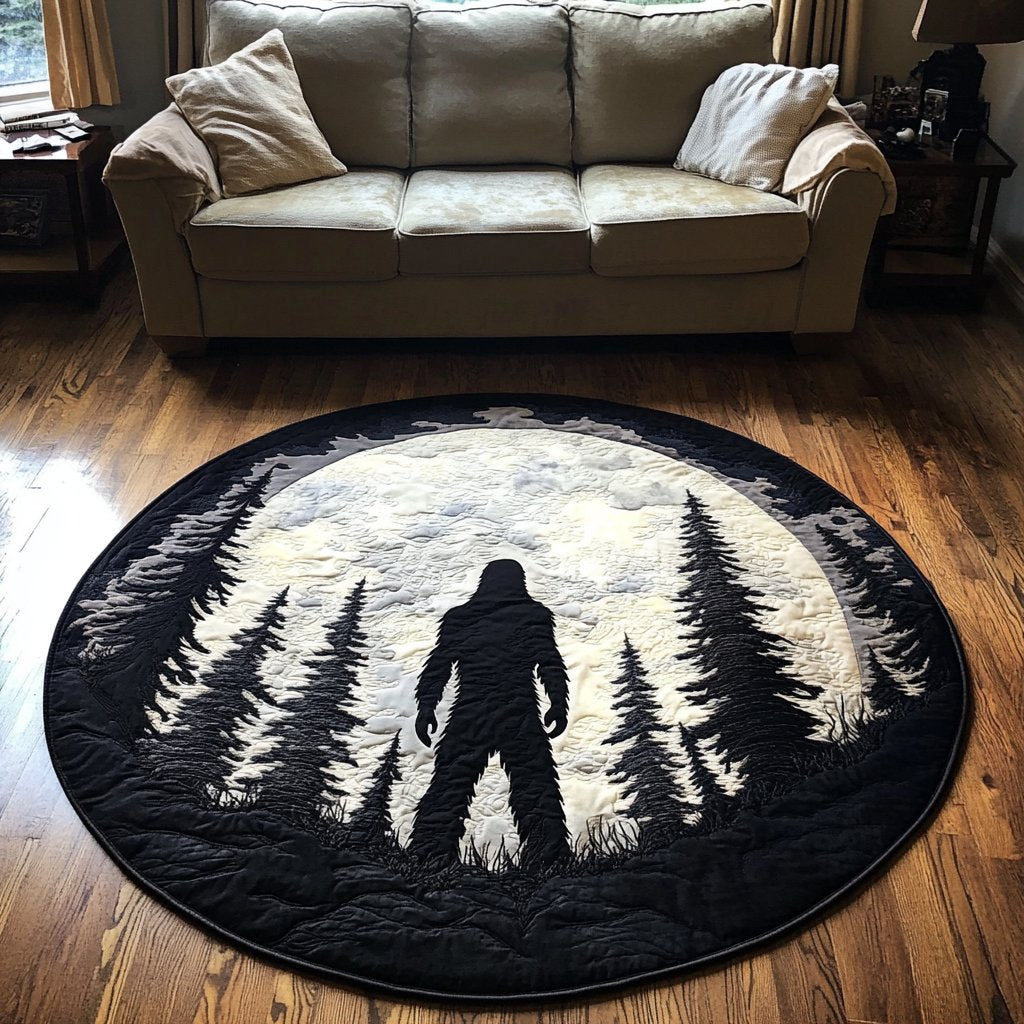 Wild Tracks Round Mat Rug - Nature Design | Serene Home Decor