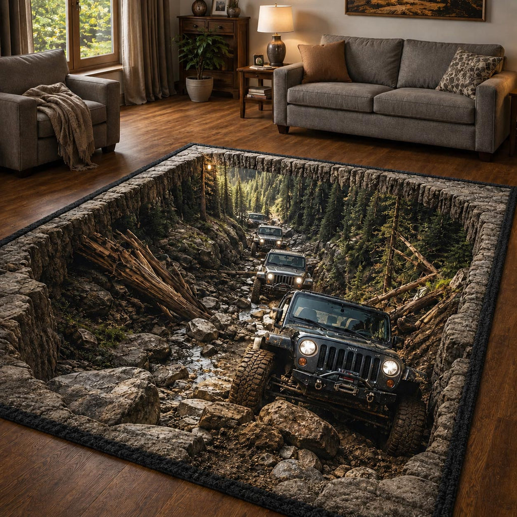 Wild Trails area rug in a living room