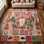 Wild West area rug in a living room