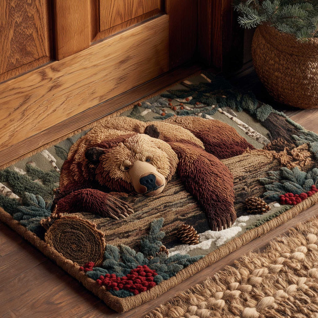 Wilderness Bear Doormat - Cute Animal Design | Printed Welcome Doormat