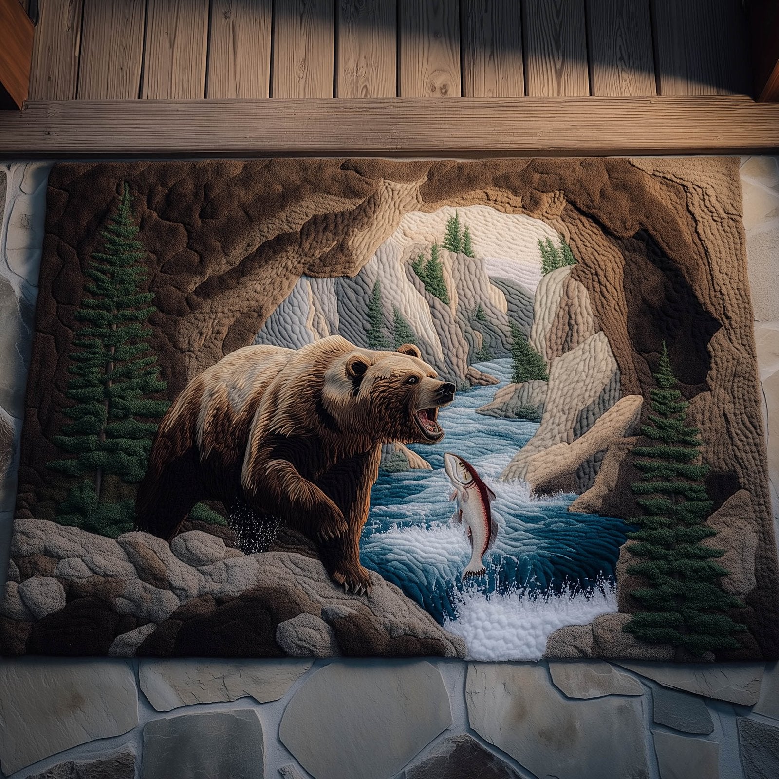Wilderness Bear Doormat - Cute Animal Design | Printed Welcome Doormat