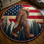 Wilderness Myth Round Mat Rug - washable non-slip printed rug