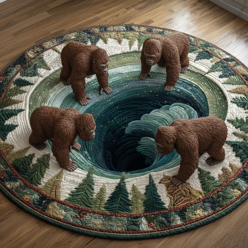 Wilderness Myth Round Mat Rug - Nature Design | Serene Home Decor