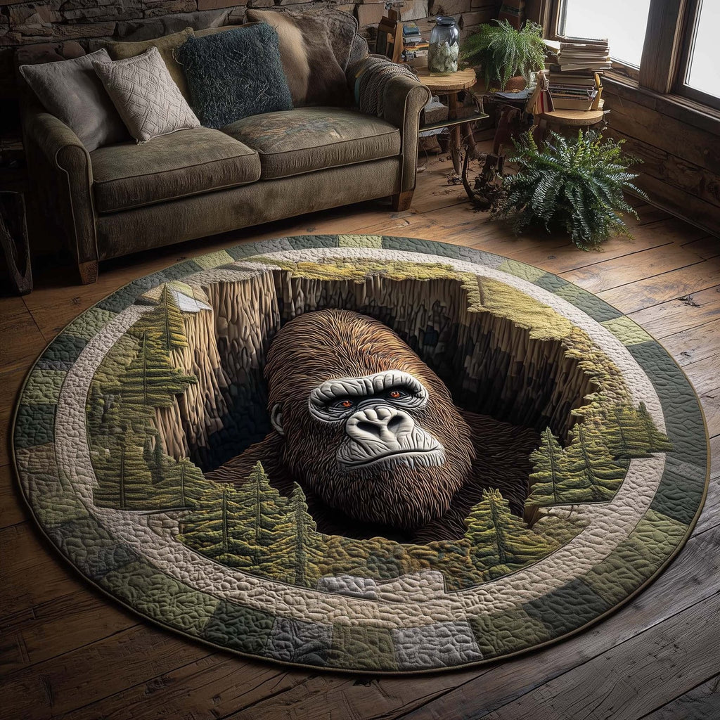 Wilderness Myth Round Mat Rug - Nature Design | Serene Home Decor