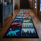 Wilderness Paw Runner Rug - Nature Design | Serene Runner Rug
