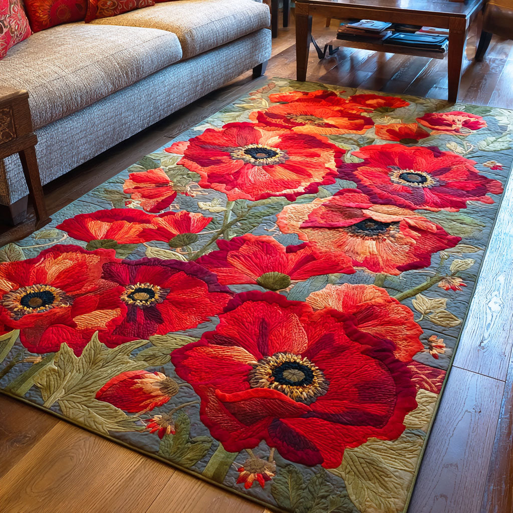Wildflower Dream area rug in a living room