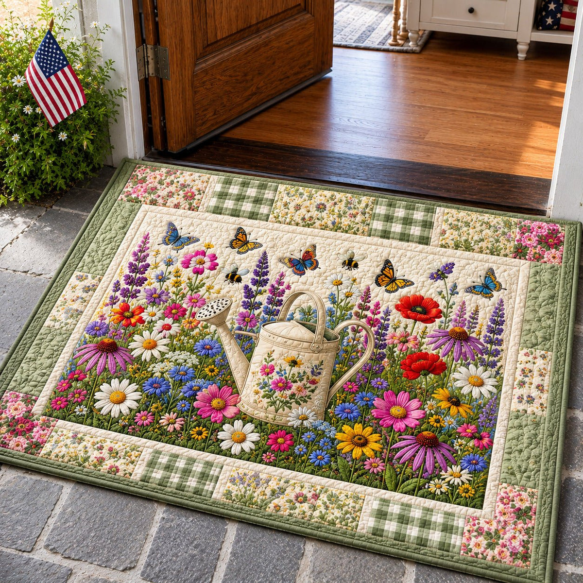 Wildflower Garden Doormat - Nature Design | Printed Welcome Doormat