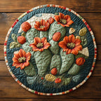 Wildflower Ridge Round Mat Rug - washable non-slip printed rug
