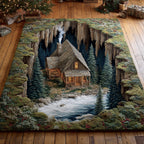 Wildwood Forest Lodge area rug in a living room