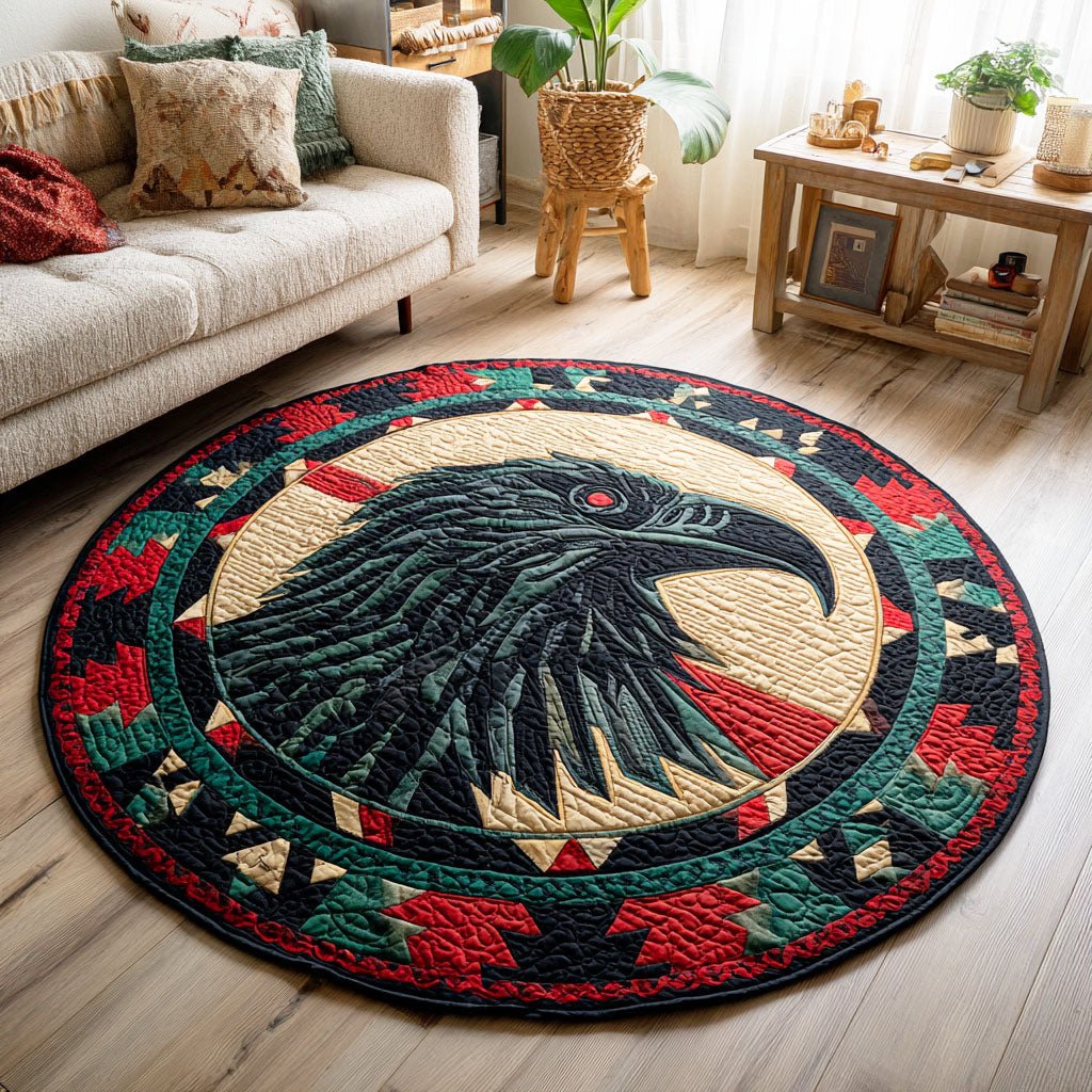 Wind Rider Round Mat Rug - washable non-slip printed rug
