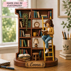 Window Seat Book Nook wooden block, laser-cut 3-layer wood