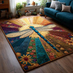 Wings Of Light area rug in a living room