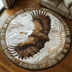 Wings of Honor Round Mat Rug - washable non-slip printed rug