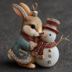 Winter Hug Christmas Ornament