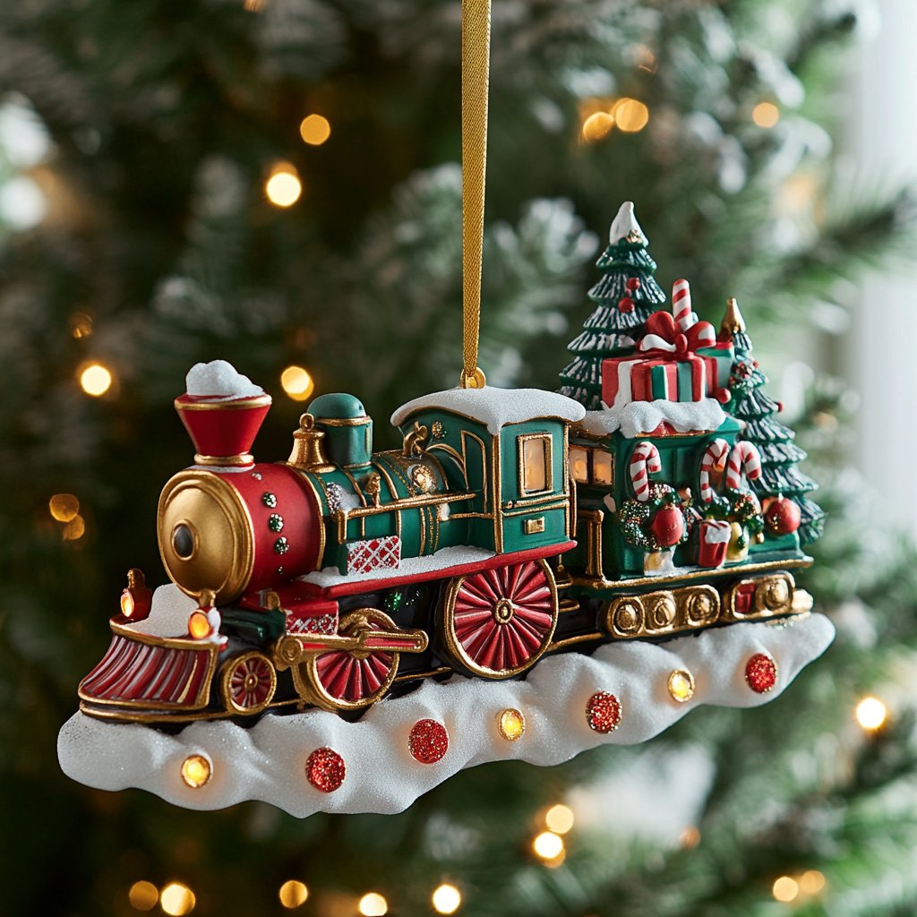 Crimson Winter Christmas Ornament