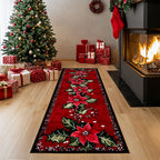 Winter Bloom Runner Carpet Runner Rug - Cute Pet Design | Animal Printed Runner Rug