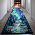 Winter Dream Valley Runner Carpet Runner Rug - Cute Pet Design | Animal Printed Runner Rug