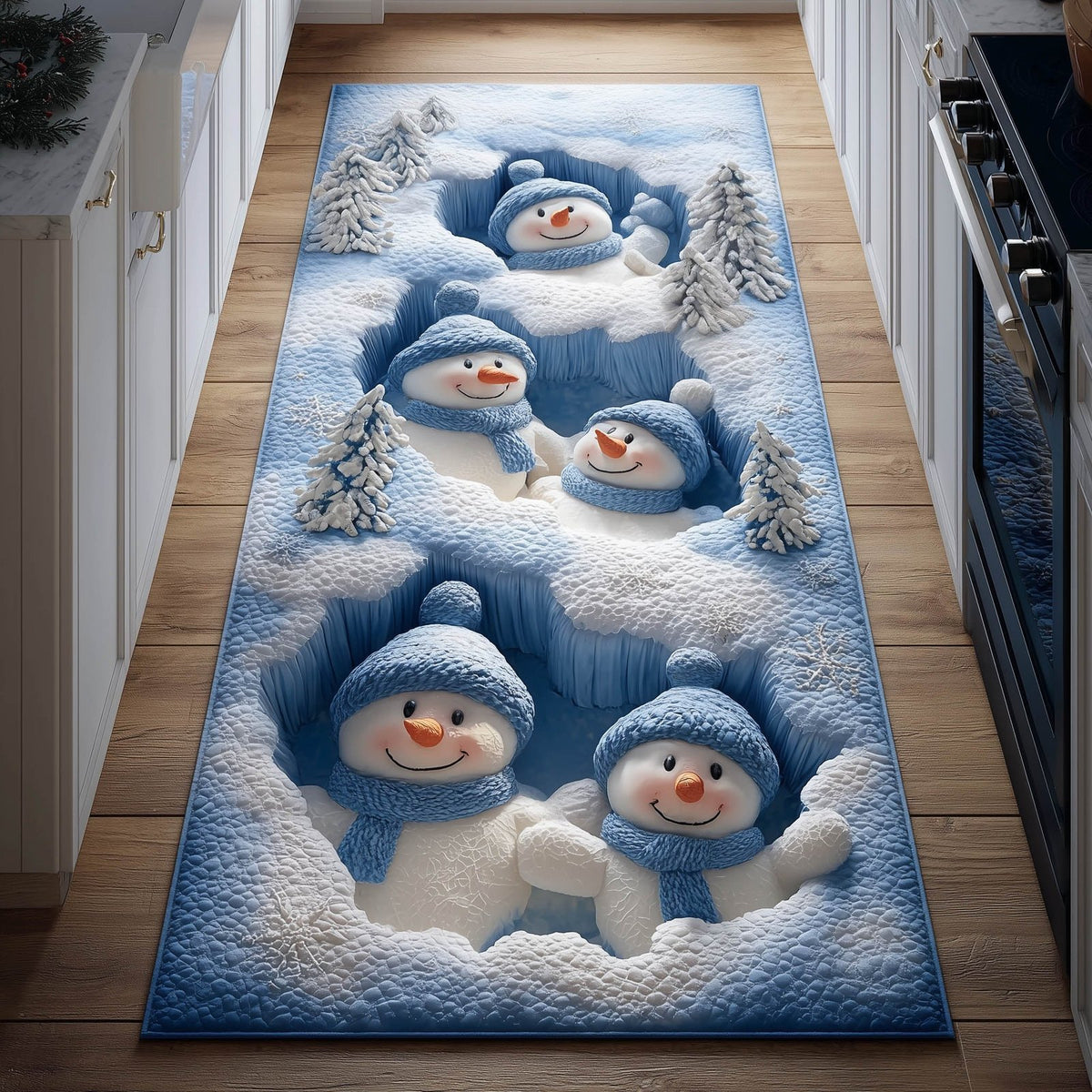 Winter Friends Runner Rug - Nature Design | Serene Runner Rug