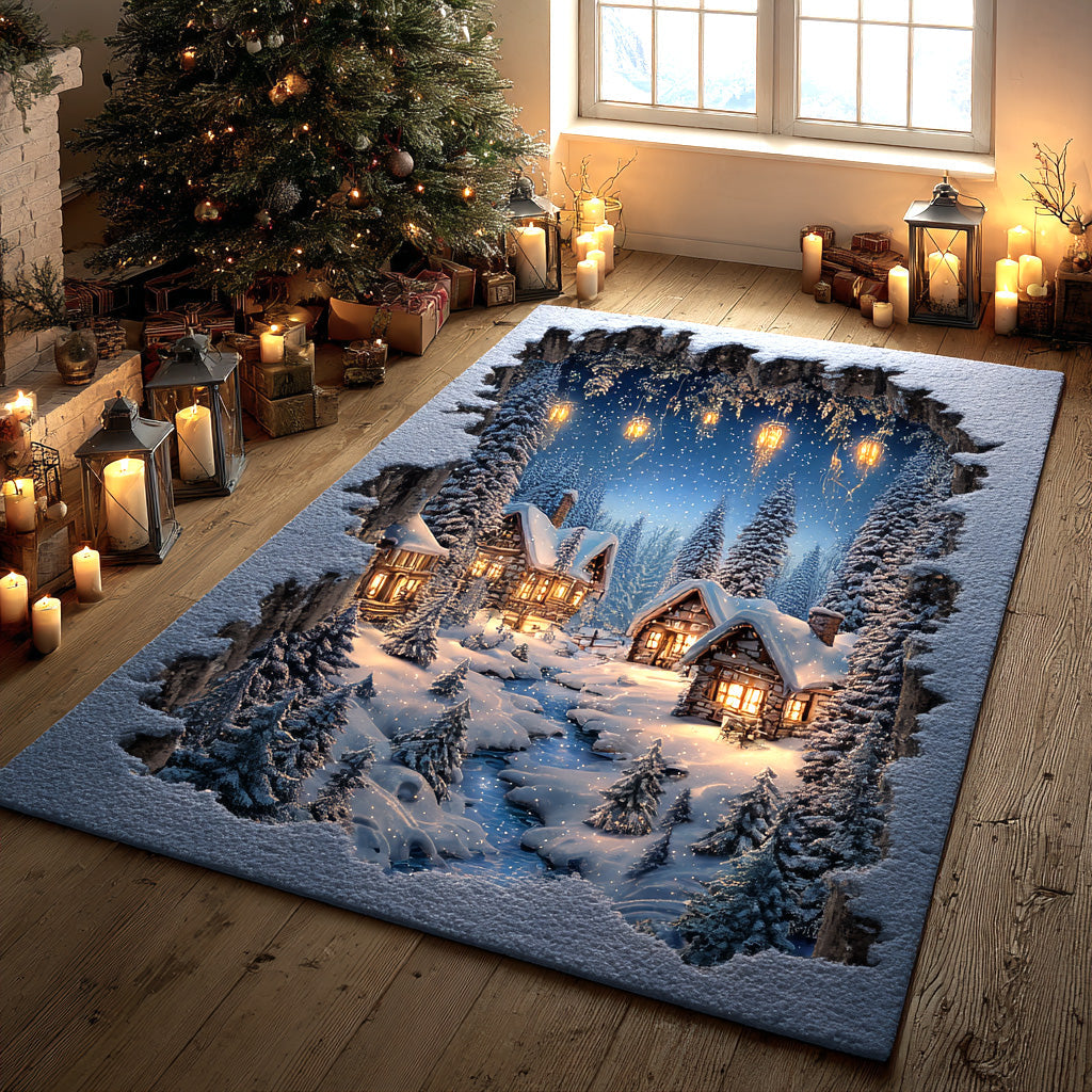 Winter Glow Lane area rug in a living room