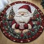 Winter Gnomes Round Mat Rug - Nature Design | Serene Home Decor