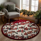Winter Haven Round Mat Rug - Nature Design | Serene Home Decor