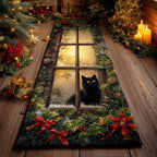 Winter Hearth Cat Runner Carpet Runner Rug - Cute Pet Design | Animal Printed Runner Rug